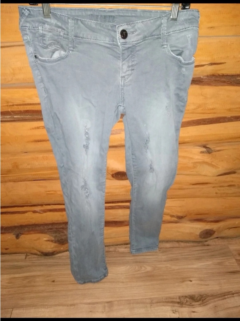 Decree Stretch Distressed Super Skinny Jeans